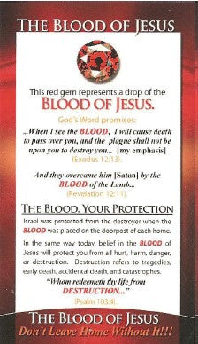 Blood of Jesus Card