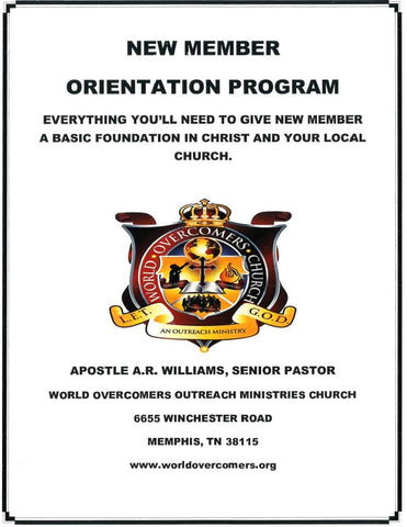 New Member Orientation Program PDF